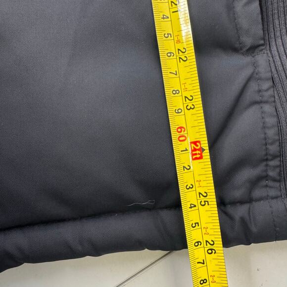 Y2K GAP Womens XL Black Down Filled Insulated Quilted Puffer Ribbed Collar - Picture 8 of 8